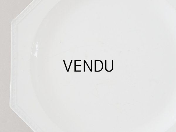 画像4: 1806~1834年 アンティーク オクトゴナル プレート CREIL クレイユ窯  (4)