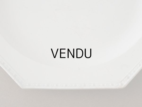 画像3: 1806~1834年 アンティーク オクトゴナル プレート CREIL クレイユ窯  (3)