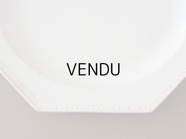 画像4: 1806~1834年 アンティーク オクトゴナル プレート CREIL クレイユ窯  (4)