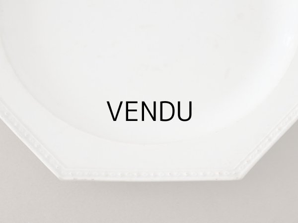 画像5: 1806~1834年 アンティーク オクトゴナル プレート CREIL クレイユ窯  (5)