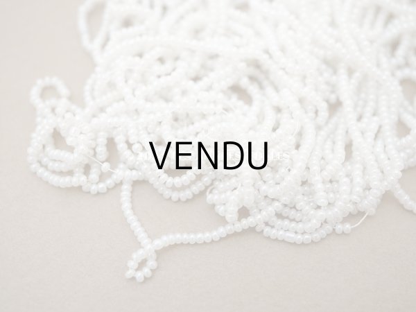 画像10: アンティーク 極小 パールホワイトのシードビーズ ガラスビーズ  (10)