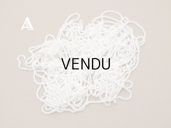 画像3: アンティーク 極小 パールホワイトのシードビーズ ガラスビーズ  (3)