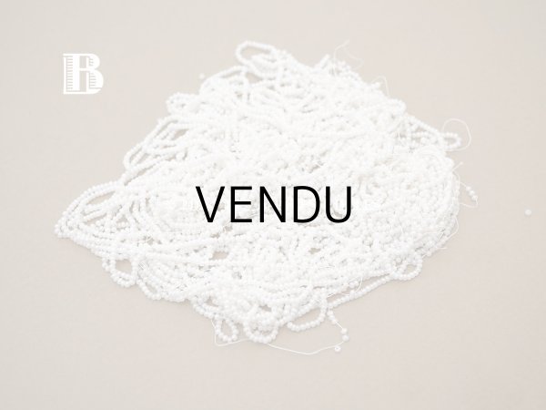 画像6: アンティーク 極小 パールホワイトのシードビーズ ガラスビーズ  (6)