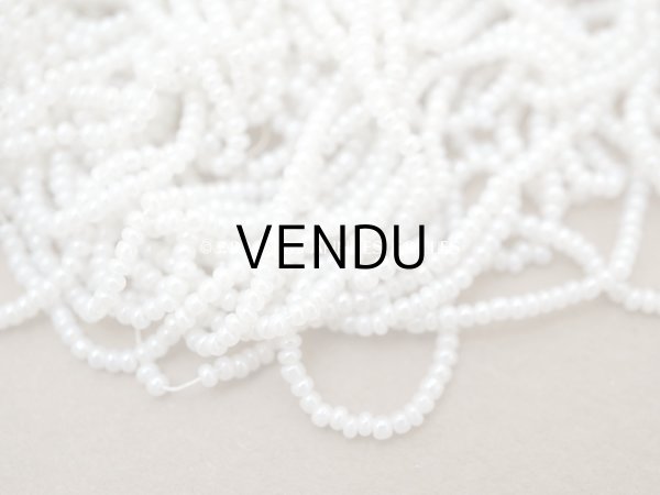 画像11: アンティーク 極小 パールホワイトのシードビーズ ガラスビーズ  (11)