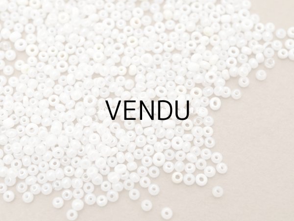 画像5: アンティーク 極小 パールホワイトのシードビーズ ガラスビーズ  (5)