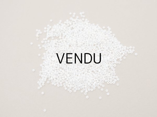 画像4: アンティーク 極小 パールホワイトのシードビーズ ガラスビーズ  (4)