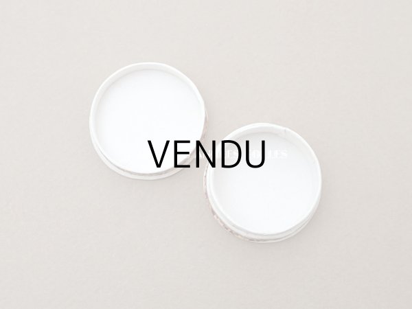 画像5: アンティーク 花模様の小さなパウダーボックス  POUDRE DE RIZ  (5)