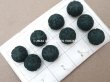 画像2: 19世紀 アンティーク シルク製 くるみボタン 11mm 10ピースのセット 深緑 (2)