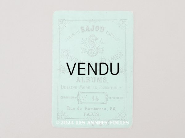 画像1: 1855年頃 アンティーク クロスステッチの図案帳 COLLECTION CHOISIE DES DESSINS D'OUVRAGES DE LA MAISON SAJOU N14 - MAISON SAJOU - (1)