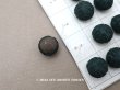 画像5: 19世紀 アンティーク シルク製 くるみボタン 11mm 10ピースのセット 深緑 (5)