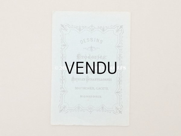 画像2: アンティーク クロスステッチの刺繍図案帳 ALPHABETS VARIES - N.ALEXANDRE&CIE - (2)