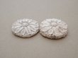 画像2: ＊蚤の市セット＊ アンティーク 石膏の花のオーナメント 2点セット (2)