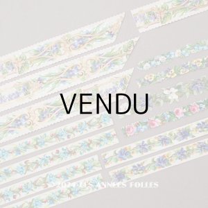 画像: ＊蚤の市セット＊アンティーク ダイカットクロモのセット 菫&薔薇＆勿忘草&パンジー＆デイジー