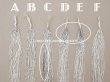 画像5: アンティーク シードビーズ ライン入り クリア＆シルバー ガラス製  (5)