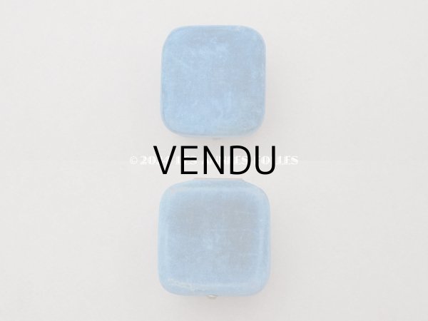 画像3: 19世紀 アンティーク リングボックス ブルーのベルベット ジュエリーボックス  (3)