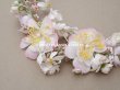 画像6: アンティーク 花冠 ヘッドドレス ウェディング 薔薇＆ピンクの勿忘草＆オレンジブロッサム (6)