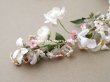 画像9: アンティーク 花冠 ヘッドドレス ウェディング 薔薇＆ピンクの勿忘草＆オレンジブロッサム (9)