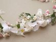 画像8: アンティーク 花冠 ヘッドドレス ウェディング 薔薇＆ピンクの勿忘草＆オレンジブロッサム (8)