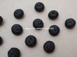 画像4: アンティーク シルク製 くるみボタン 9.5mm 黒 6ピースのセット  (4)