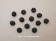 画像1: アンティーク シルク製 くるみボタン 9.5mm 黒 6ピースのセット  (1)