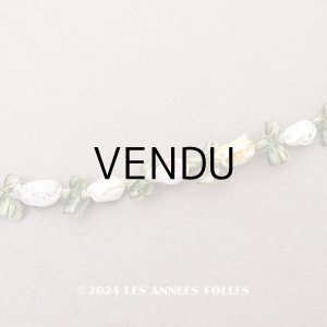 画像: アンティーク シルク製 6色の薔薇のロココトリム 60cm パウダーカラー ロココリボン