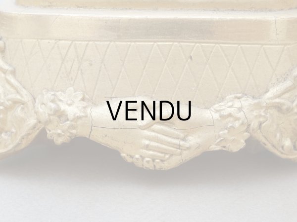 画像10: 19世紀末 アンティーク マリアージュの台座 ハンドモチーフ 結婚式 (10)