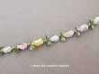 画像2: アンティーク シルク製 6色の薔薇のロココトリム 60cm パウダーカラー ロココリボン  (2)