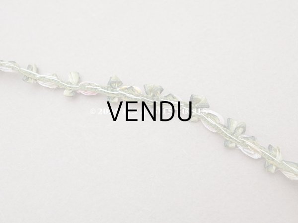 画像6: アンティーク シルク製 6色の薔薇のロココトリム 60cm パウダーカラー ロココリボン  (6)