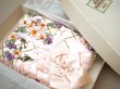 画像2: アンティーク 未使用 ロココモチーフ＆リボン付 ハンキーケース ハンカチ用ポシェット  (2)