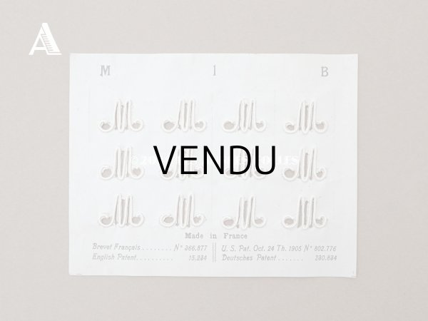 画像3:  アンティーク イニシャル モノグラム 【M】 N1 モノグラムシート イニシャルシート (3)