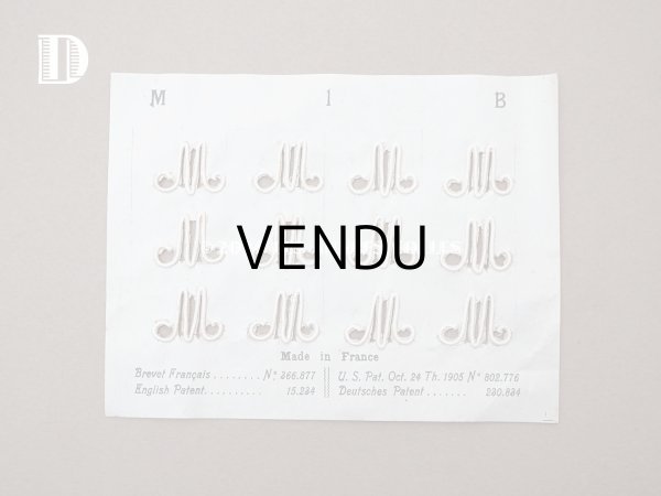 画像6:  アンティーク イニシャル モノグラム 【M】 N1 モノグラムシート イニシャルシート (6)