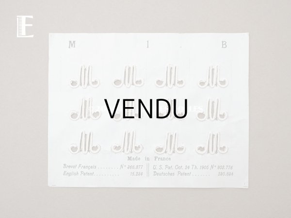 画像7:  アンティーク イニシャル モノグラム 【M】 N1 モノグラムシート イニシャルシート (7)