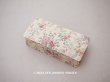 画像1: 1900年頃 アンティーク とても小さなカルトナージュボックス 花模様 (1)