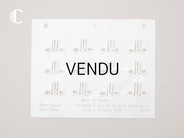 画像5:  アンティーク イニシャル モノグラム 【M】 N1 モノグラムシート イニシャルシート (5)