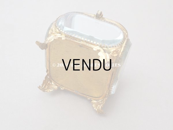 画像9: 19世紀末 アンティーク 大きなジュエリーボックス アイボリーのシルククッション  (9)