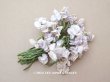 画像1: 1900年頃 アンティーク 菫の布花 パルマスミレの大きなブーケ 36輪 (1)