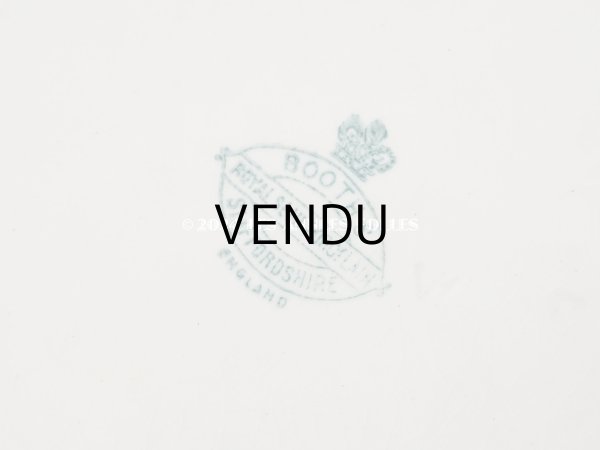 画像7: 1900年頃 アンティーク 王冠紋章入り プレート - BOOTHS ENGLAND - (7)