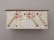 画像6: 1900年頃 アンティーク 薔薇＆リボン＆メダイヨン  カルトナージュボックス アコーディオン式 (6)