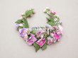 画像2: アンティーク ヴェールガールのティアラ ベルベットの布花 花冠 (2)