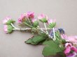画像3: アンティーク ヴェールガールのティアラ ベルベットの布花 花冠 (3)