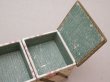 画像11: 1900年頃 アンティーク 薔薇＆リボン＆メダイヨン  カルトナージュボックス アコーディオン式 (11)