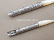 画像2: アンティーク 鈴蘭のペン軸 シルバー＆マザーオブパール製 (2)