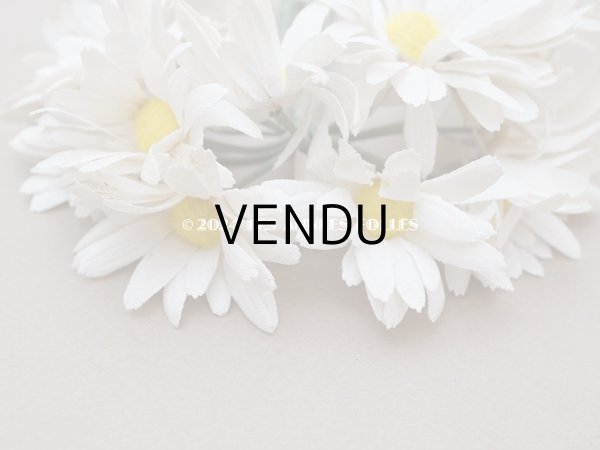 画像6: アンティーク マーガレットの布花　 (6)