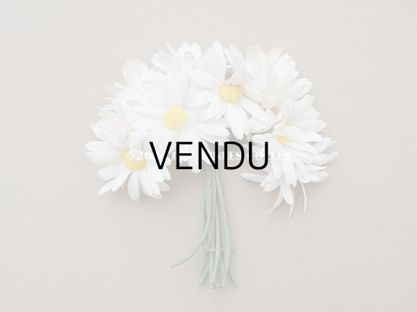 画像3: アンティーク マーガレットの布花　 (3)