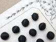 画像24: アンティーク シルクサテンのくるみボタン 8mm 黒 24ピース NOUVEAUTE - UNIS FRANCE - (24)