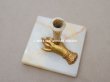 画像7: アンティーク ハンドモチーフのペンホルダー 大理石 (7)