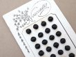 画像2: アンティーク シルクサテンのくるみボタン 8mm 黒 24ピース NOUVEAUTE - UNIS FRANCE - (2)