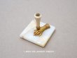 画像1: アンティーク ハンドモチーフのペンホルダー 大理石 (1)