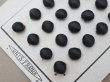 画像17: アンティーク シルクサテンのくるみボタン 8mm 黒 24ピース NOUVEAUTE - UNIS FRANCE - (17)