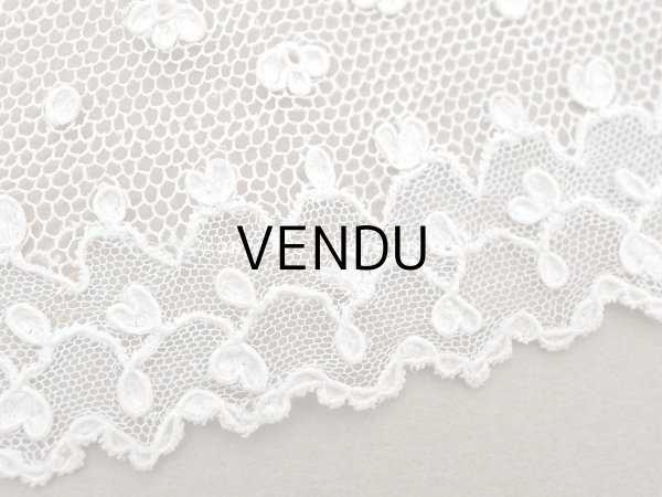 画像4: 19世紀 アンティーク ニードルレース アランソンレース 1.07m 4.4cm幅『ポワン・ダランソン（アランソン）』  (4)